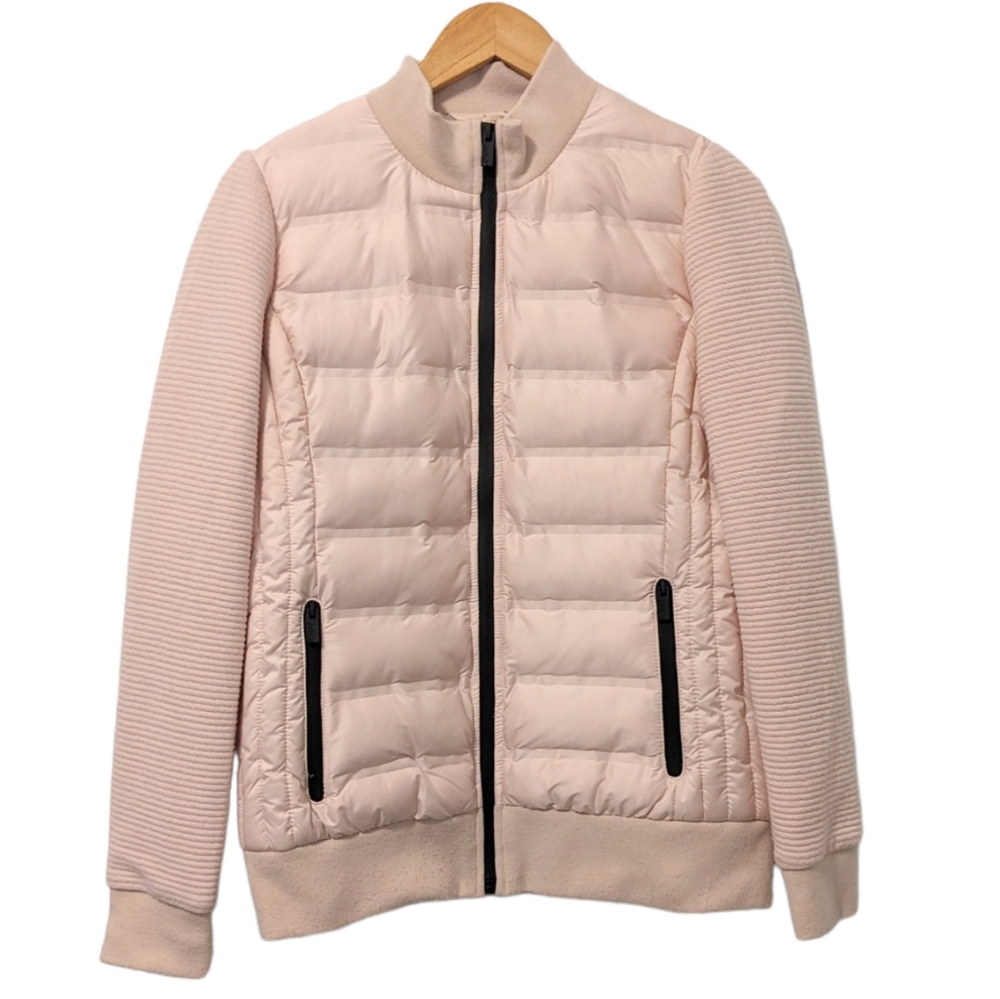 Marc New York Performance Light Pink Puffer Bomber Jacket Medium